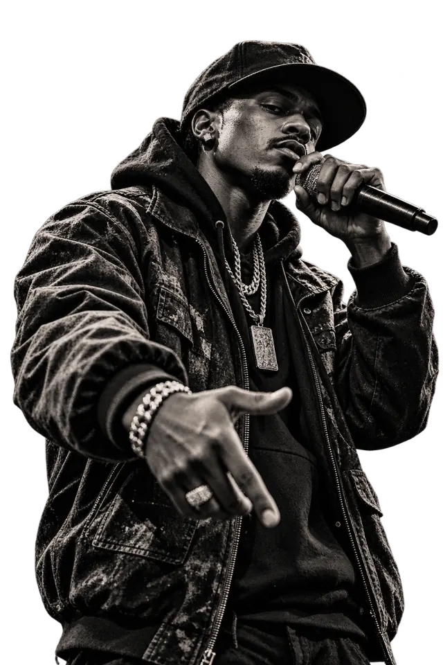 MC Nova, a fictional AI rapper